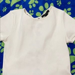 forever 21 white crop
